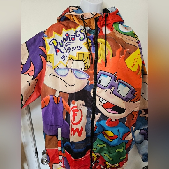 Members Only x Nickelodeon Rugrats Size XL Windbreaker Angelica Chucky Tommy - Picture 4 of 13